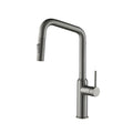 Kibi Macon Single Handle High Arc Pull Down Kitchen Faucet in Titanium Finish - KKF2007TT