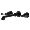 Kingston Brass English Country 2-Handle Wall Mount Roman Tub Faucet - KS702-BL
