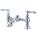 Kingston Brass Heritage Two-Handle 2-Hole Deck-Mount Clawfoot Tub Faucet in Polished Chrome - CC1131T1