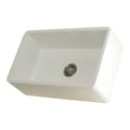 Kingston Brass 30 in. Solid Surface Matte Stone Apron Front Farmhouse Single Bowl Kitchen Sink (GKFA301810BC)