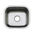 Kingston Brass 18 in. Undermount Single Bowl Kitchen Sink in Brushed Stainless Steel - KU14167BN