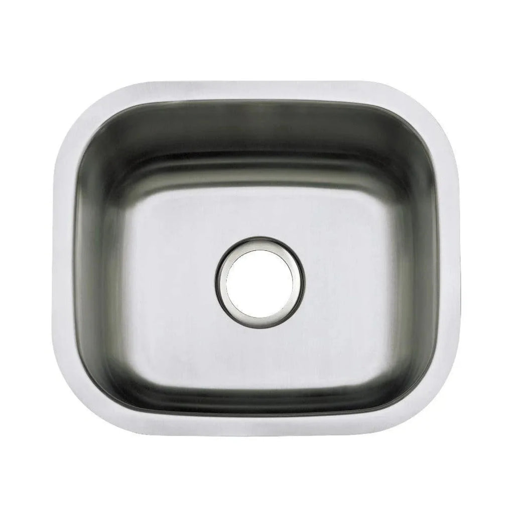 Kingston Brass 18 in. Undermount Single Bowl Kitchen Sink in Brushed Stainless Steel - KU14167BN