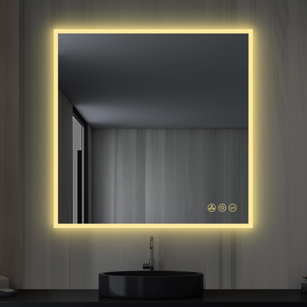 Blossom Beta 36″x36″ LED Mirror with Frosted Sides - LED M2 3636