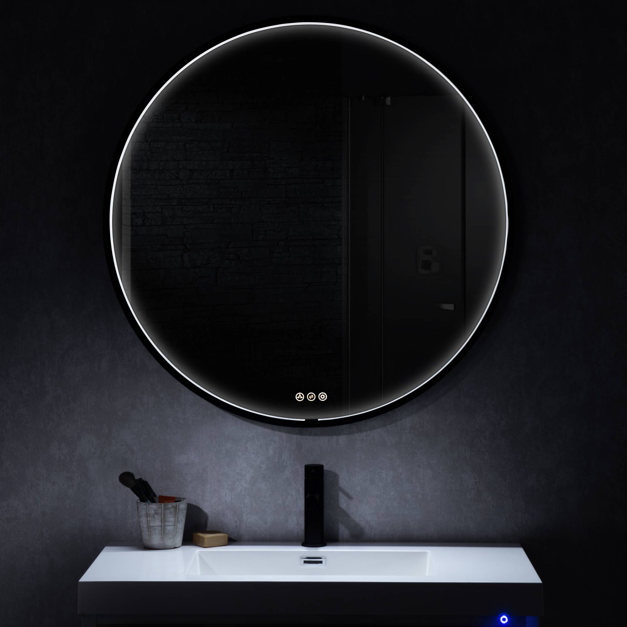 Blossom Oskar 32 Inch Round LED Mirror - LED M7 R32 MB