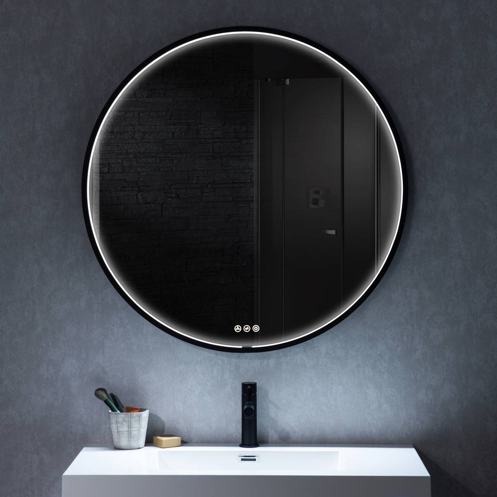 Blossom Oskar 36 Inch Round LED Mirror - LED M7 R36 MB - Backyard Provider