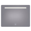 Arpella - Florence 48x36 Contemporary Lighted Mirror with Memory Dimmer and Defogger - LEDOLM4836
