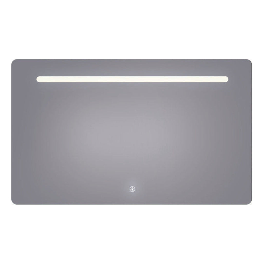 Arpella - Florence 60x36 Contemporary Lighted Mirror with Memory Dimmer and Defogger - LEDOLM6036