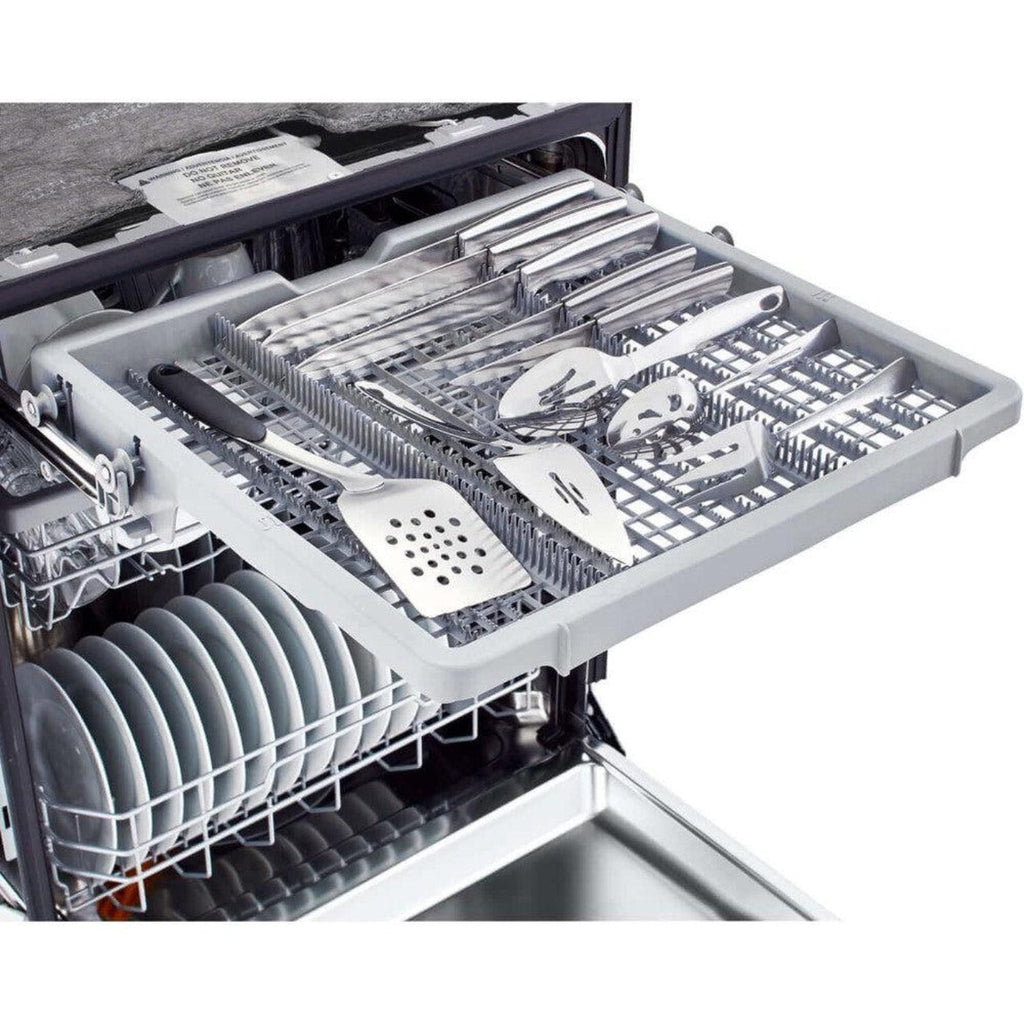 LG 24 in. Front Control Dishwasher with QuadWash in Stainless Steel (LDFN4542S)