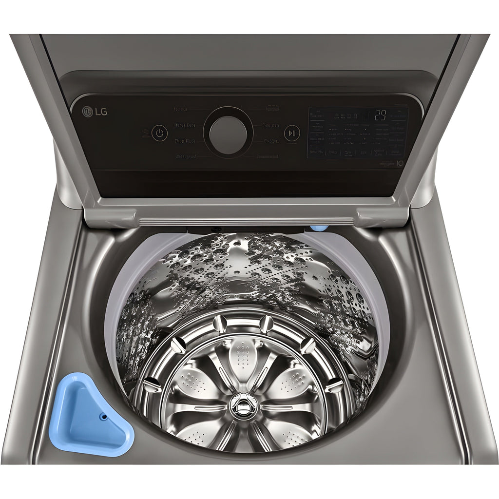LG 5.5-Cu. Ft. Mega Capacity Smart wi-fi Enabled Top Load Washer with TurboWash3D Technology in Graphite Steel (WT7400CV)