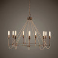 Uttermost Lyndhurst Industrial 9 Light Chandelier 21321
