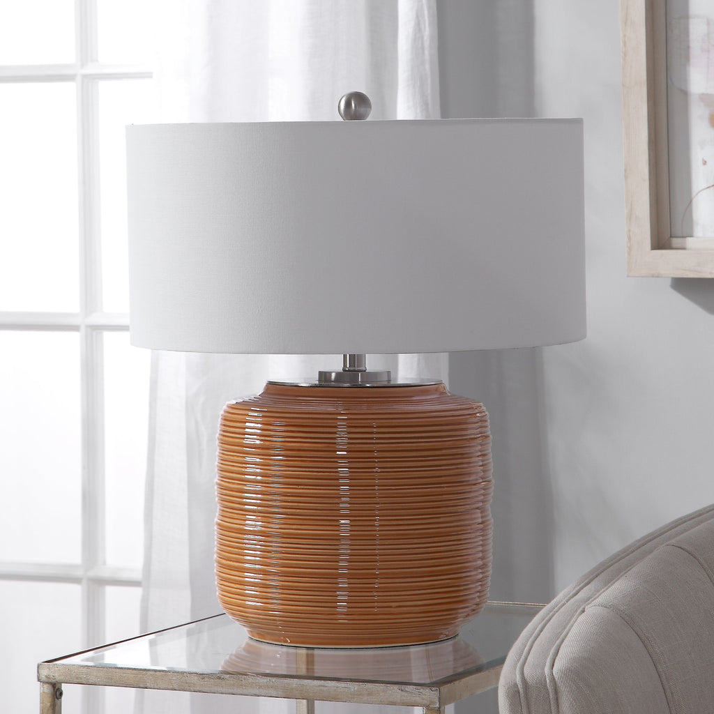 Uttermost Solene Orange Table Lamp 26388-1