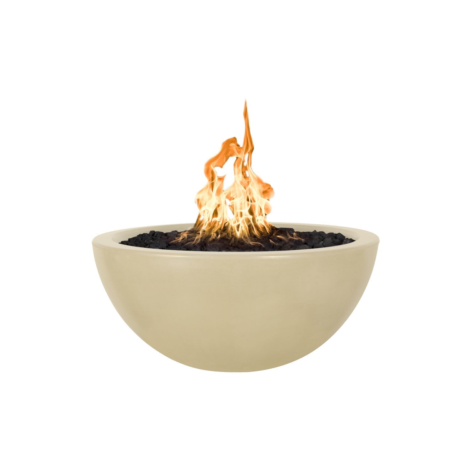 30" Luna Concrete Fire Bowl Vanilla
