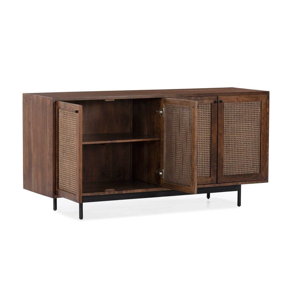 Union Home Mod Sideboard Rattan In Porto Dark Finish  - LVR00251