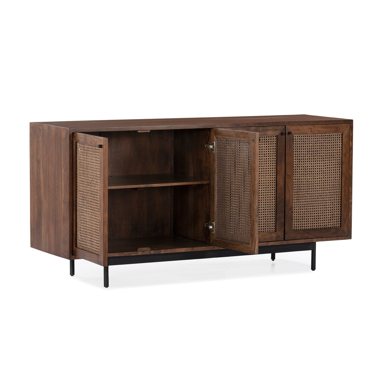 Union Home Mod Sideboard Rattan In Porto Dark Finish  - LVR00251