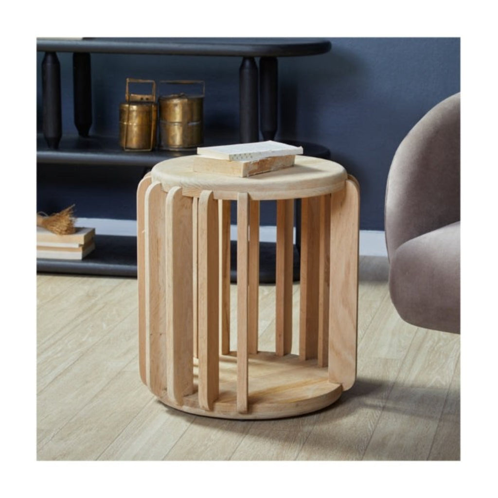 Union Home Gear Side Table – Natural -  LVR00388