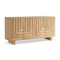 Union Home Array Oak Wood Sideboard In Natural Oil Finish  - LVR00619