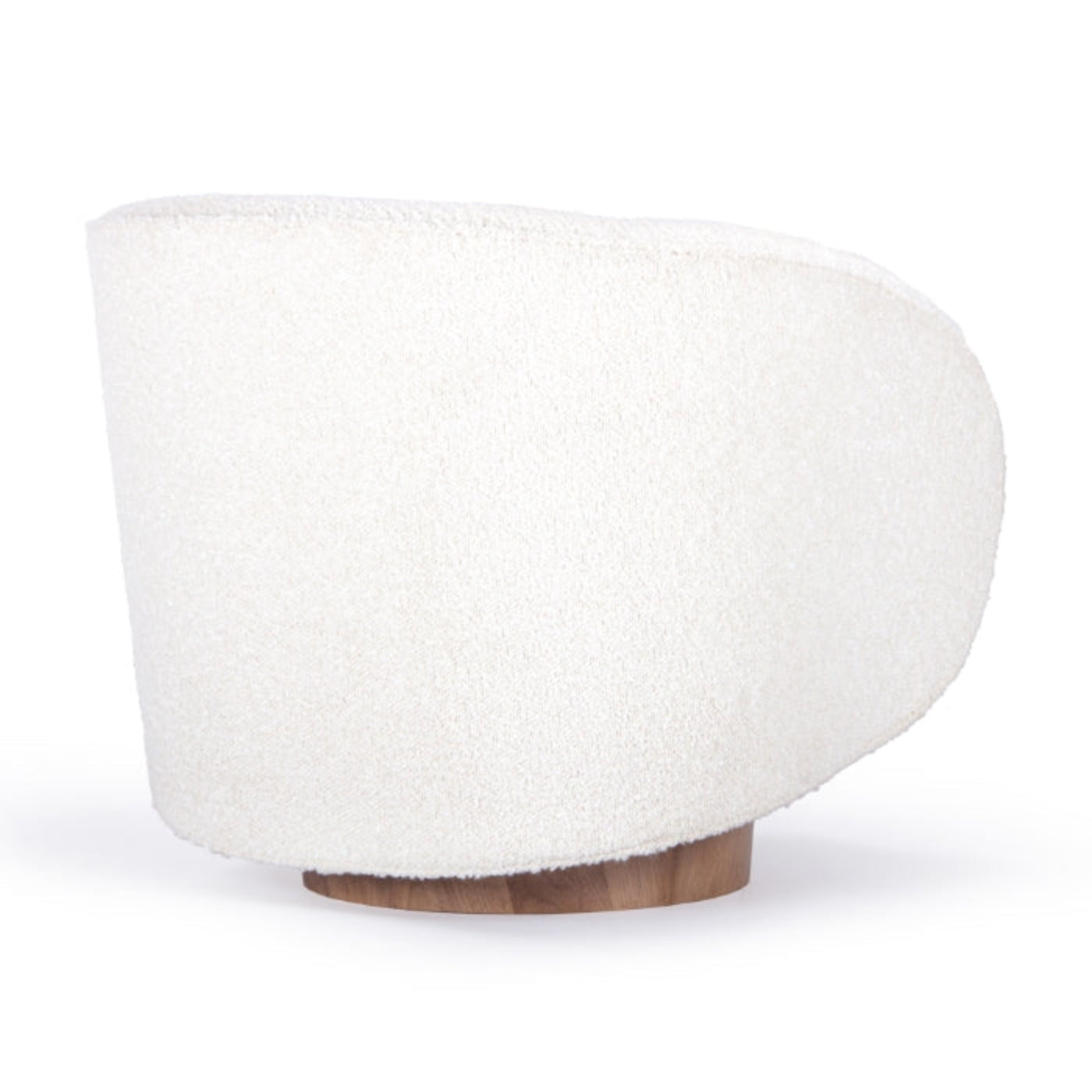 Union Home Rotunda Chair - White Boucle -  LVR00748