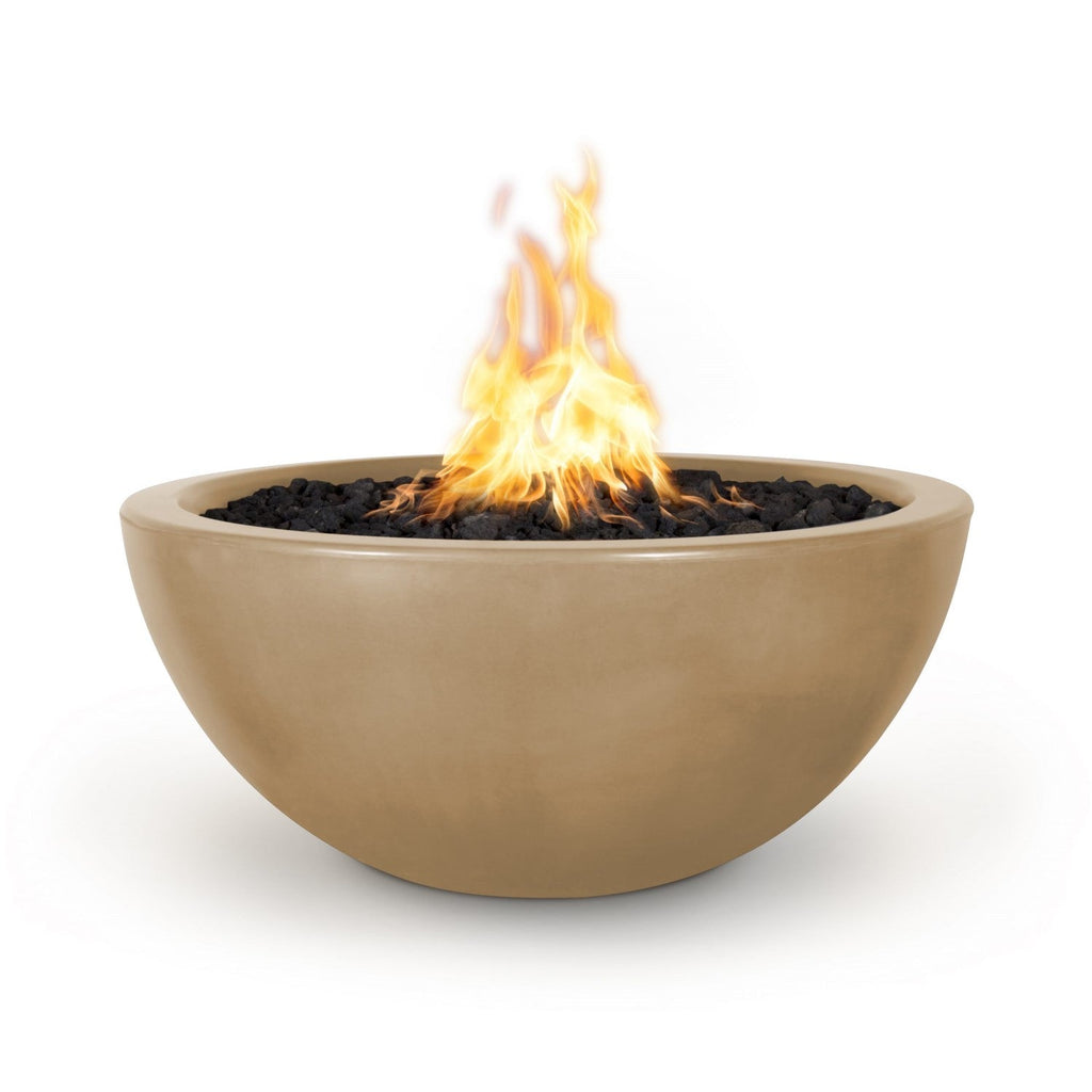 38" Luna Concrete Fire Bowl Brown