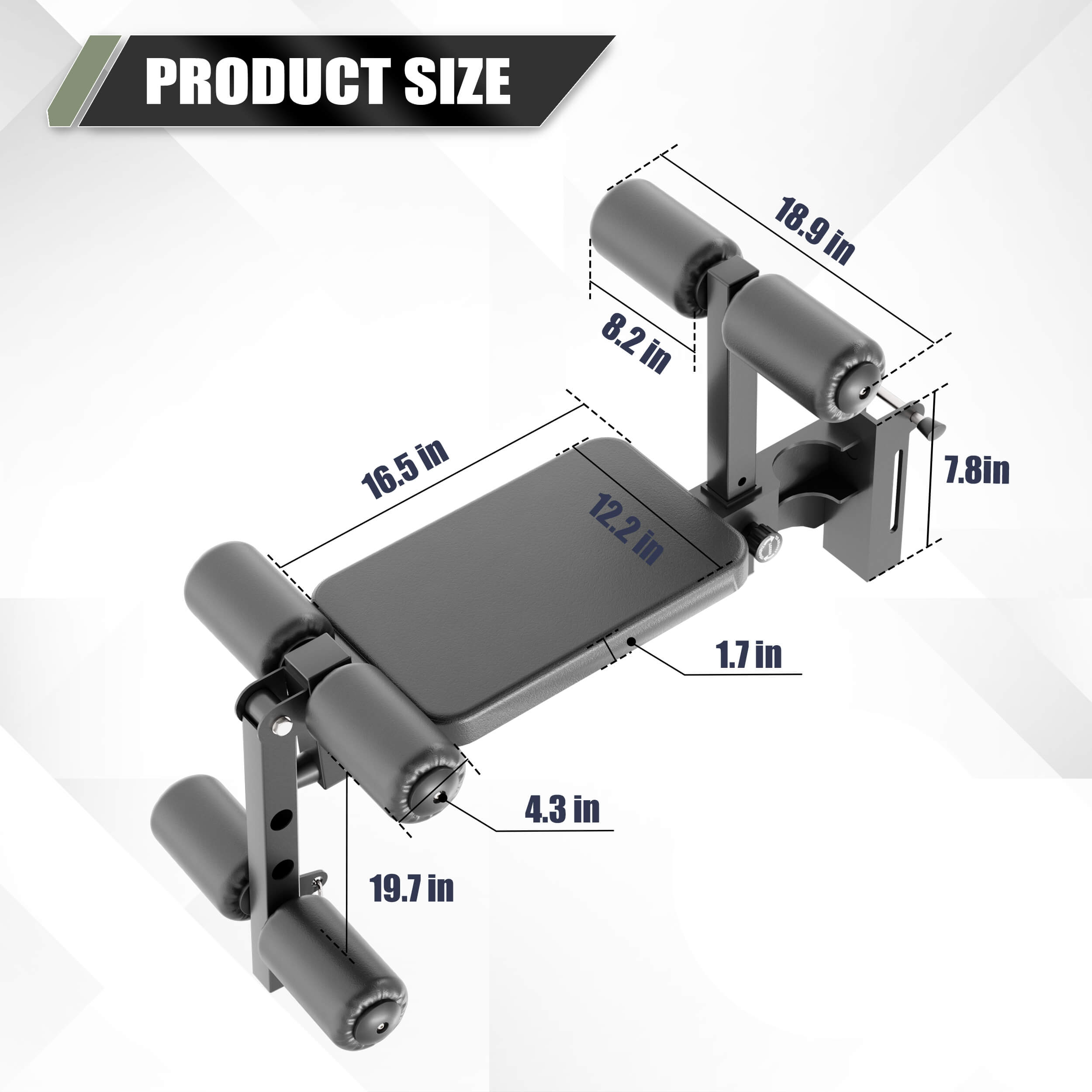 Major Fitness Rack Mounted Leg Extension - RMLE57