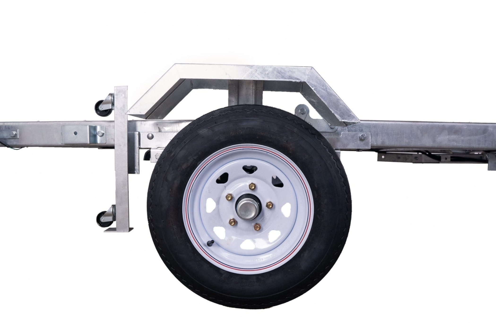 DK2 MFT4X8G Folding Utility Trailer Kit 4 ft. x 8 ft. 1450 lbs. Capacity Galvanized Steel Silver New - MFT4X8G