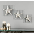 Uttermost Silver Starfish Wall Art, S/3 01129