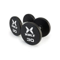Johnson Health Tech XULT Urethane Round Dumbbells - XULT Urethane Round Dumbbell Set, Black Plus, 37.5 lb. - XT-.5SETURE-RND-P