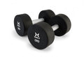 Johnson Health Tech XULT Round Rubber Dumbbells - XULT Round Rubber Dumbbell Pair, Black, 65 lb. - XT-065RBR-RND