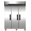 Maxx Cold Triple Door Reach-in Freezer, Top Mount, 72 cu. ft. Storage Capacity, in Stainless Steel - MXCF-72FDHC