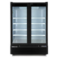 Maxx Cold Double Glass Door Merchandiser Freezer, Large Storage Capacity, 50 cu. ft., in Black - MXGDM-50FBHC