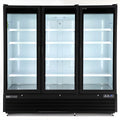 Maxx Cold Triple Glass Door Merchandiser Freezer, Large Storage Capacity, 73 cu. ft., in Black -  MXGDM-73FBHC