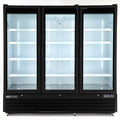 Maxx Cold Triple Glass Door Merchandiser Refrigerator, Large Storage Capacity, 73 cu. ft., in Black - MXGDM-73RBHC