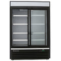 Maxx Cold Double Glass Door Merchandiser Refrigerator, Sliding Door, 48 cu. ft., in Black - MXM2-48RSBHC
