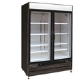 Maxx Cold Double Glass Door Merchandiser Refrigerator, Swing Door, 48 cu. ft, in Black - MXM2-48RBHC