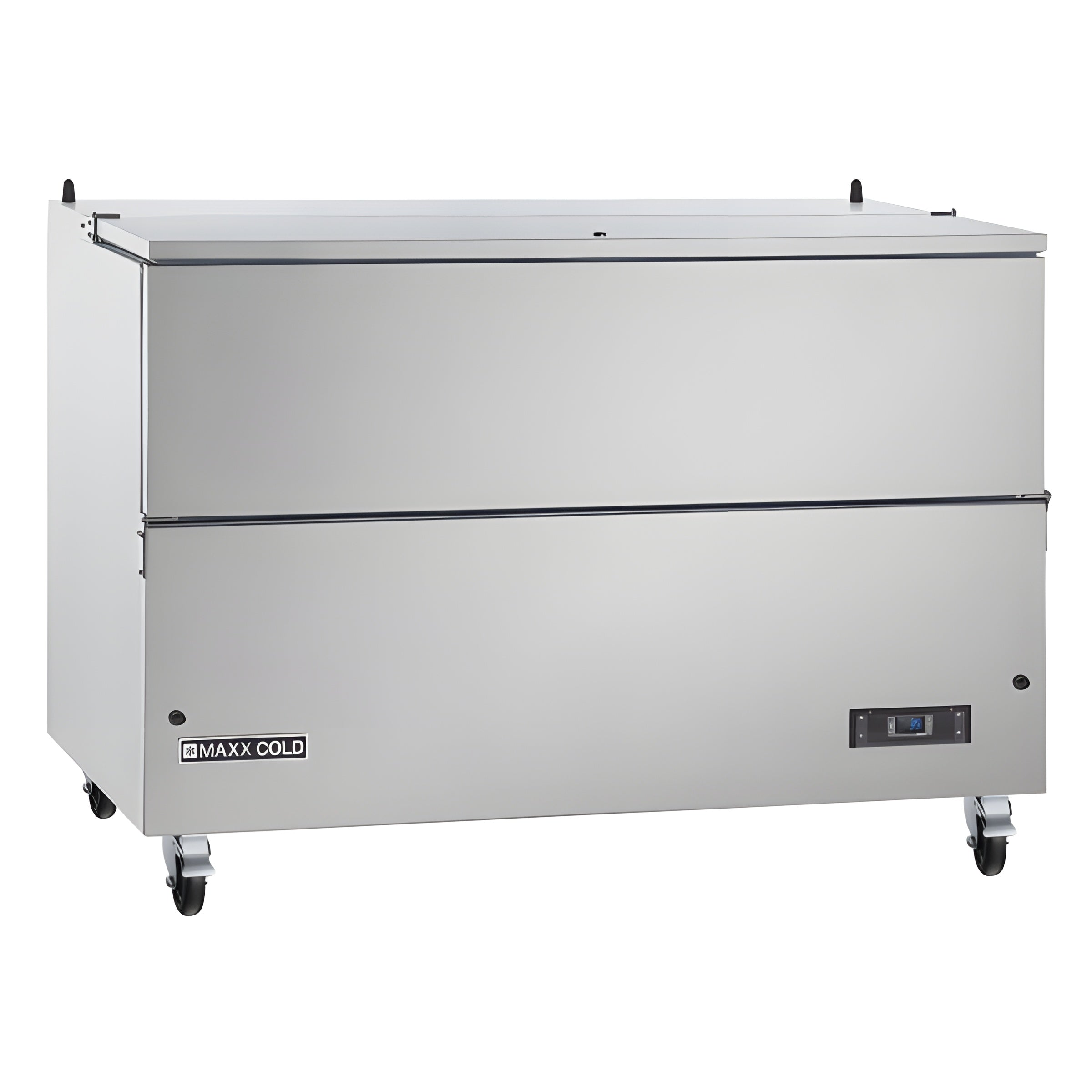 Maxx Cold Milk Cooler, 58"W, Stores up to (16) 13" Milk Crates, in Stainless Steel - MXMC58HC