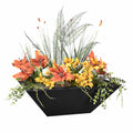 Maya Powder Coated Steel Planter Bowl Black Powdercoat