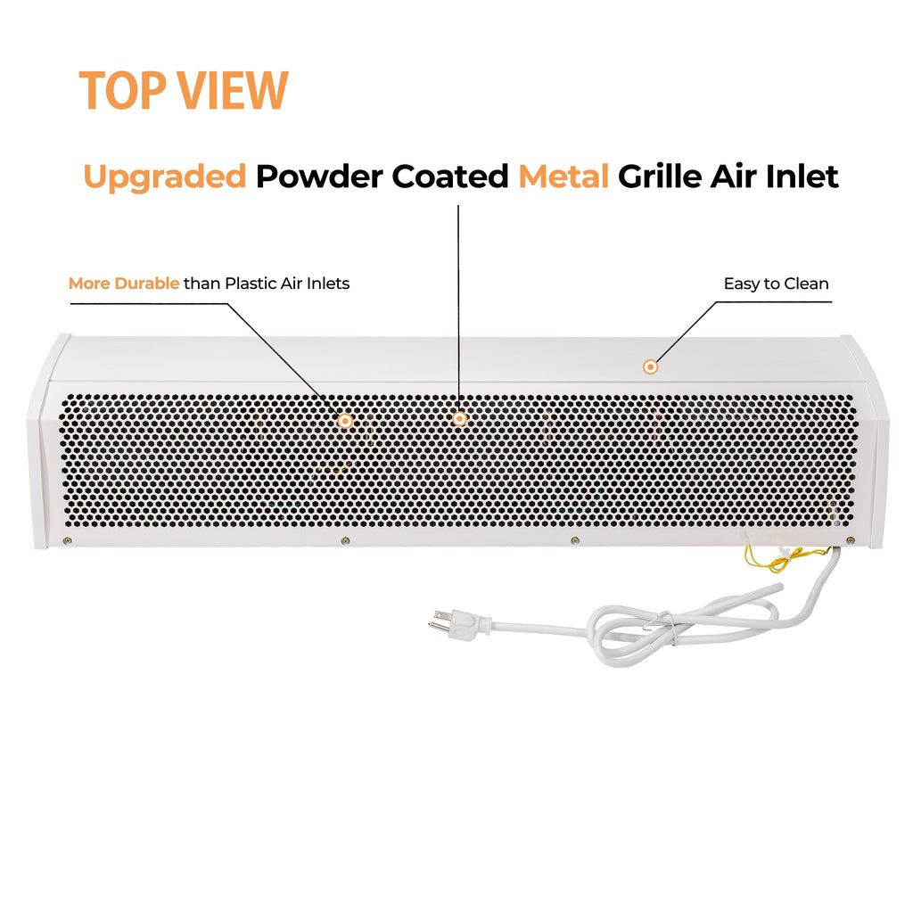 Awoco FM35-ETL Elegant 1 Speed Air Curtains, 120V Unheated and ETL Sanitation Listed - FM3509-ETL