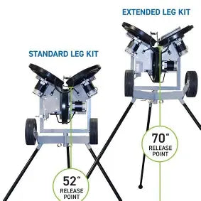 Hack Attack Baseball Pitching Machine w/Extended Legs, 90V