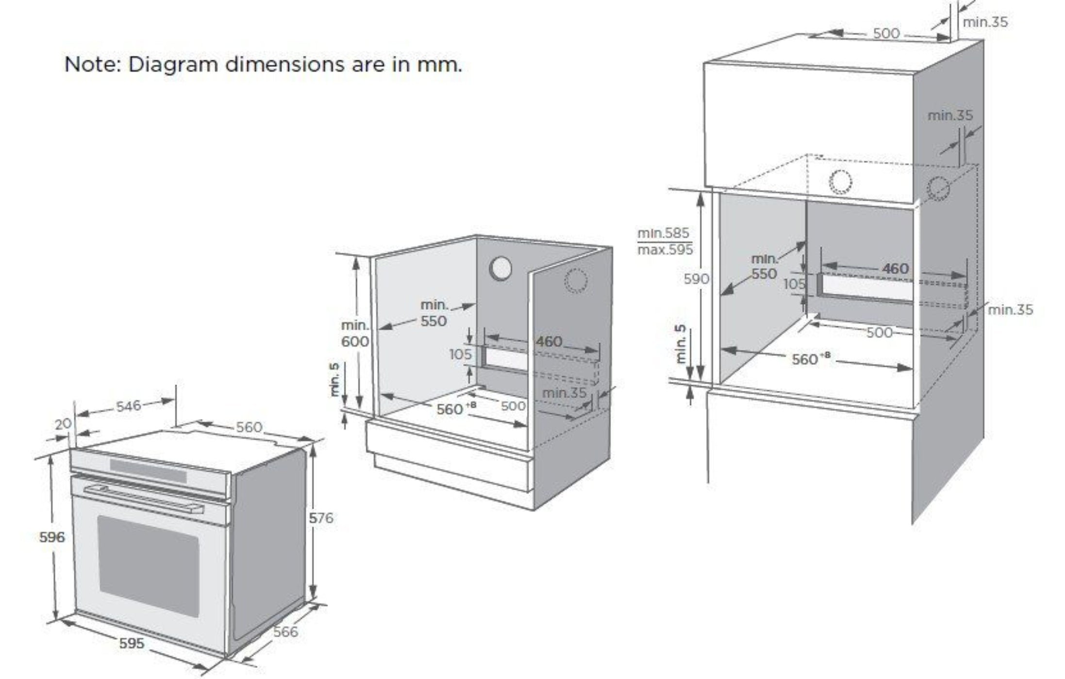 Kleenmaid 60cm Multifunction Oven - OMF6040X