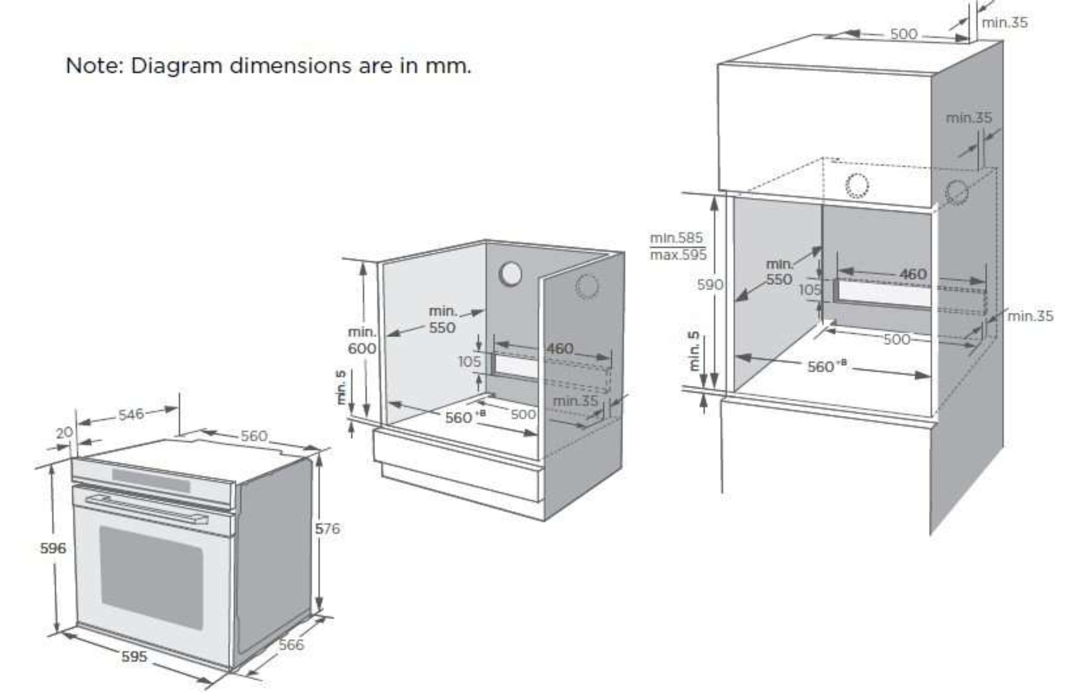 Kleenmaid OMF6040K 60cm Multifunction Oven - OMF6040K