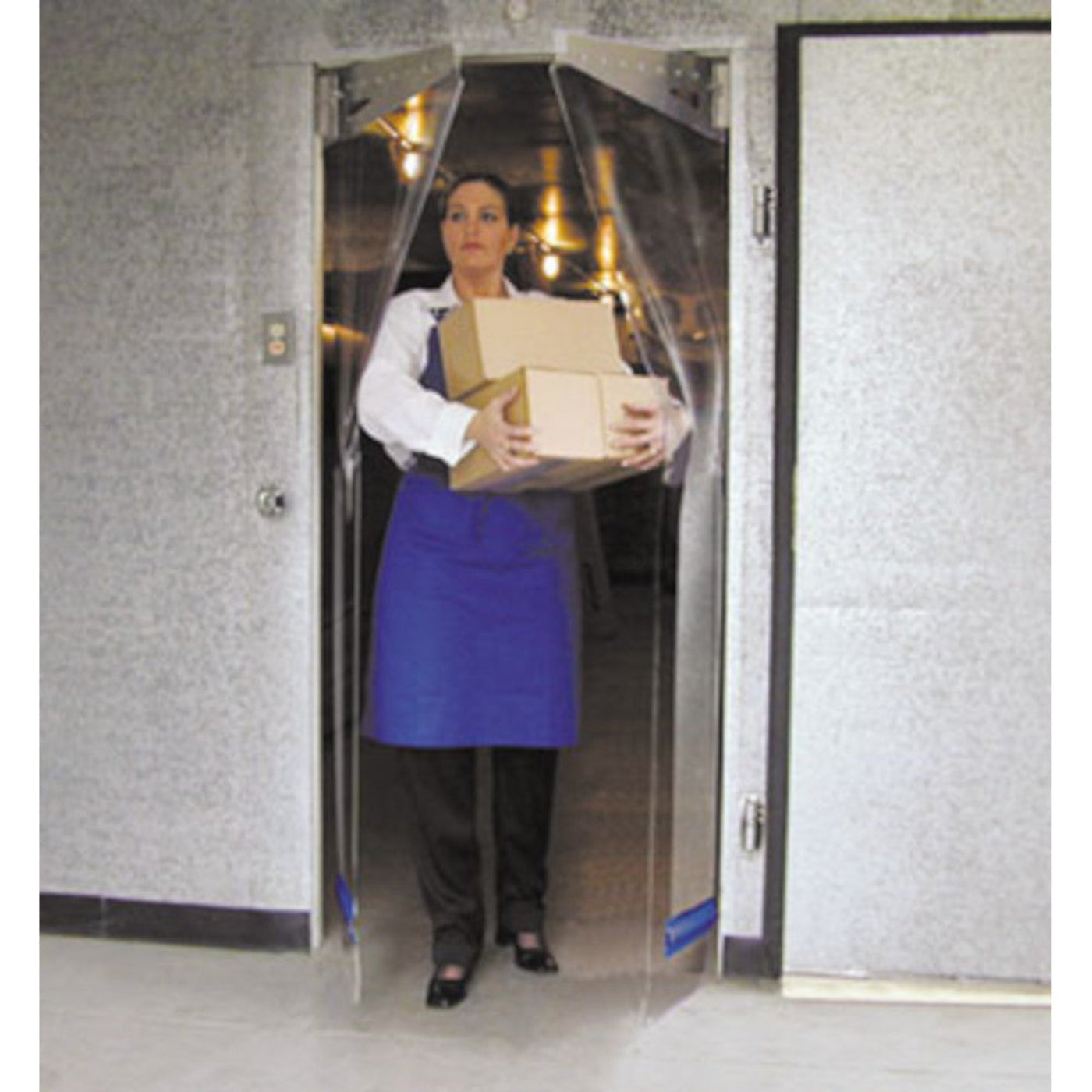 Curtron PP-C-080-4896 Polar-Pro Flexible Swinging Walk-In Door 48"W x 96"H - CUPPC0804896