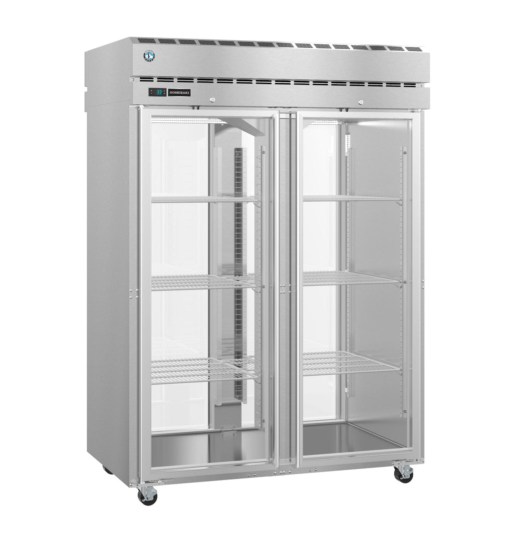 Hoshizaki PT2A-FG-FG | 55" Wide 4 Glass Door Top Mount Pass-Thru Refrigerator - PT2A-FG-FG