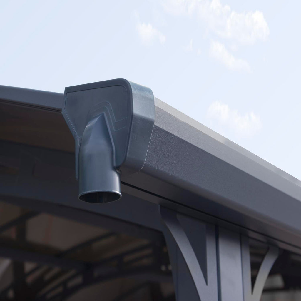 Palram - Canopia | Tucson 4300 12x14 Ft Gazebo - Gray - HG9161