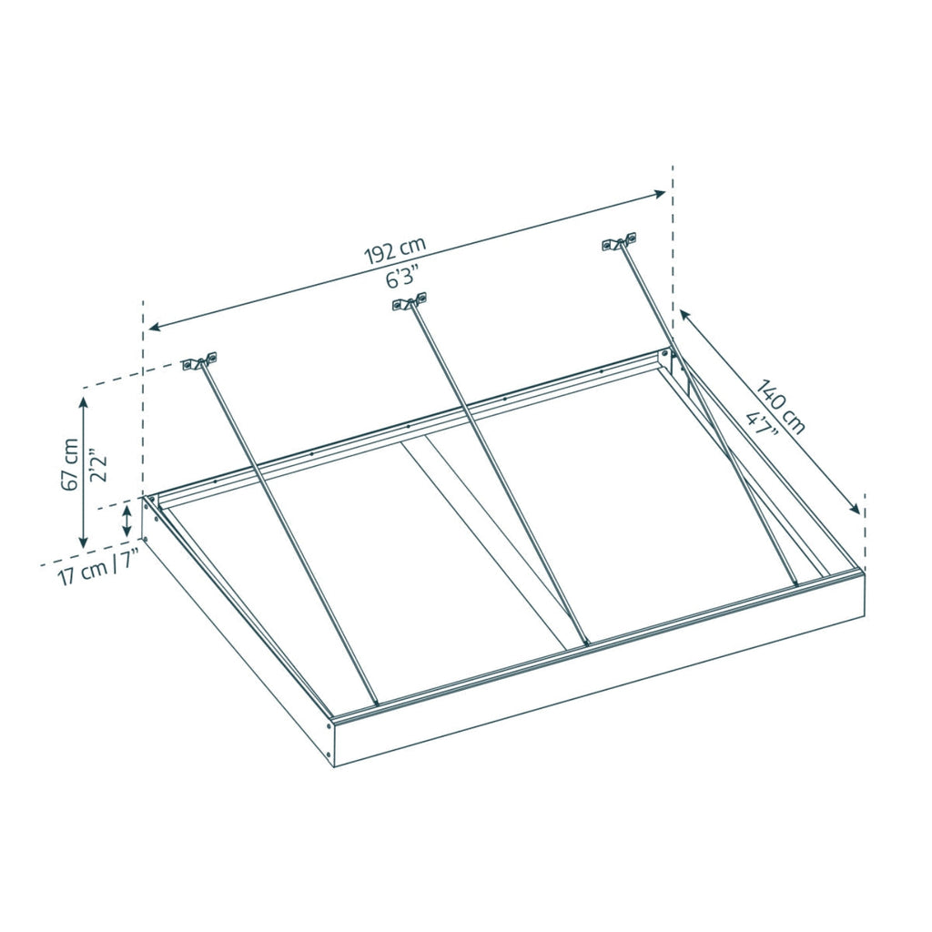 Palram - Canopia | Sophia XL Patio/Entryway/Window Awning - HG9542