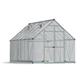 Palram - Canopia | Essence Greenhouse Kit - Silver With 4mm Twin-wall Polycarbonate Glazing - HG5812