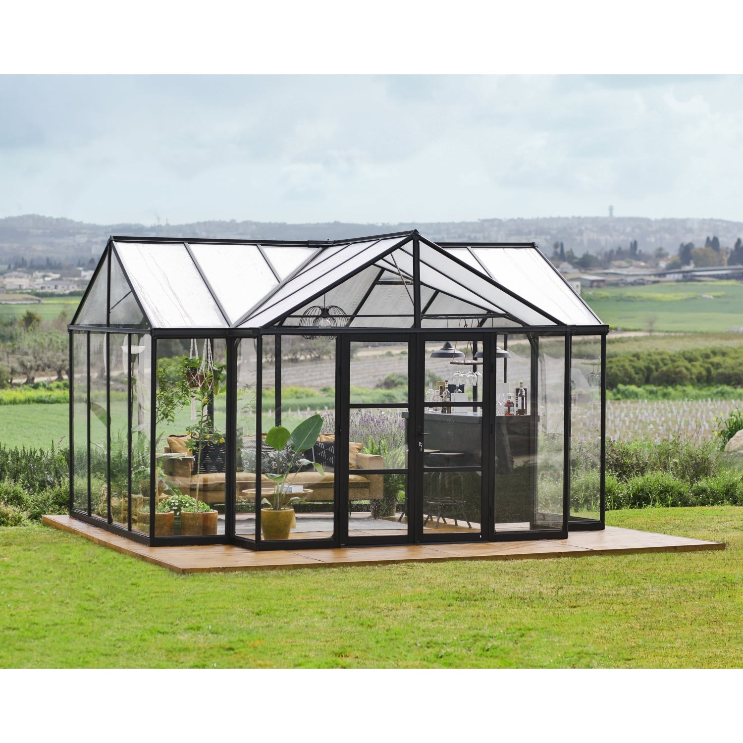 Palram - Canopia | 12x15 Ft Triomphe Chalet Greenhouse - HG5500