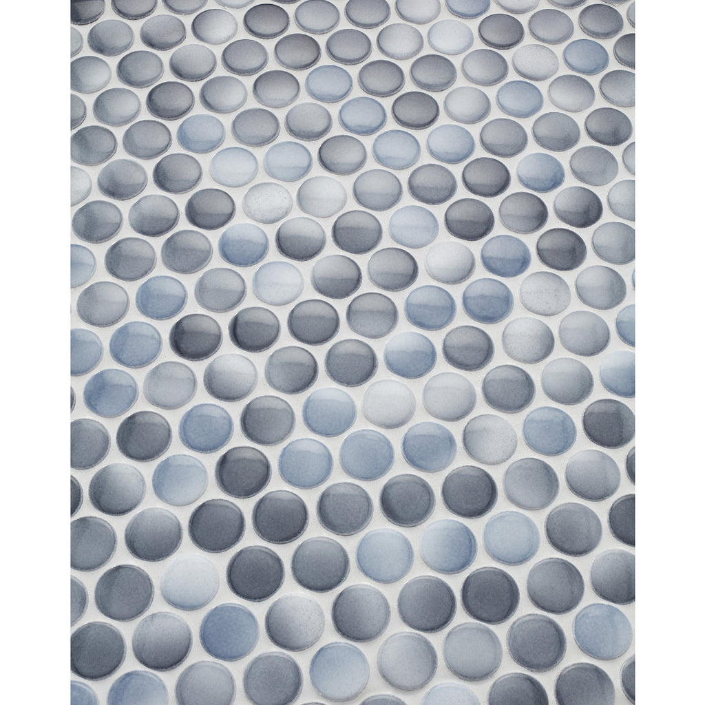 PennyRoundCloudyPorcelainMosaicTile