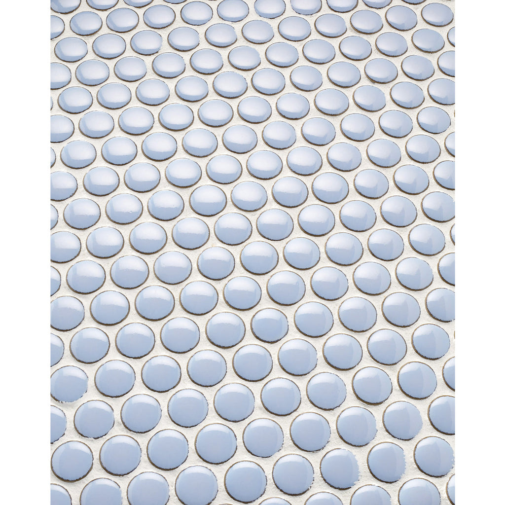 PennyRoundSkyBluePorcelainMosaicTile