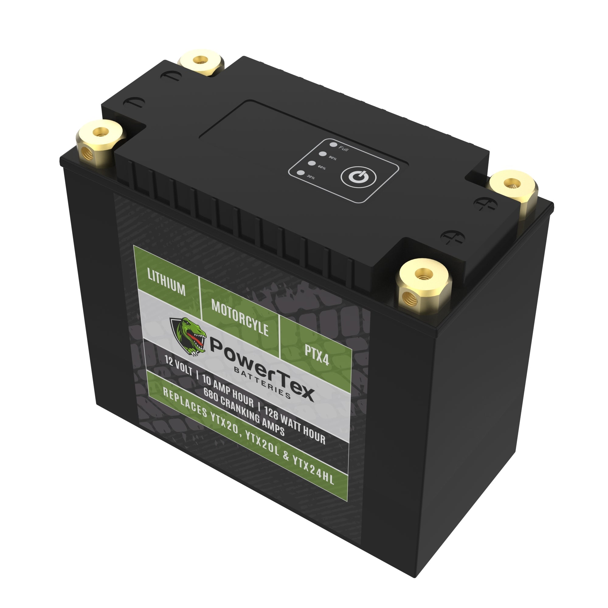PowerTex Batteries YTX20-BS LiFePO4 Lithium Iron Phosphate Motorcycle Battery