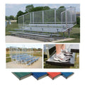 Bleacher Preferred Powder Coated Bleachers with Vertical Picket Railing - NB0415CVP
