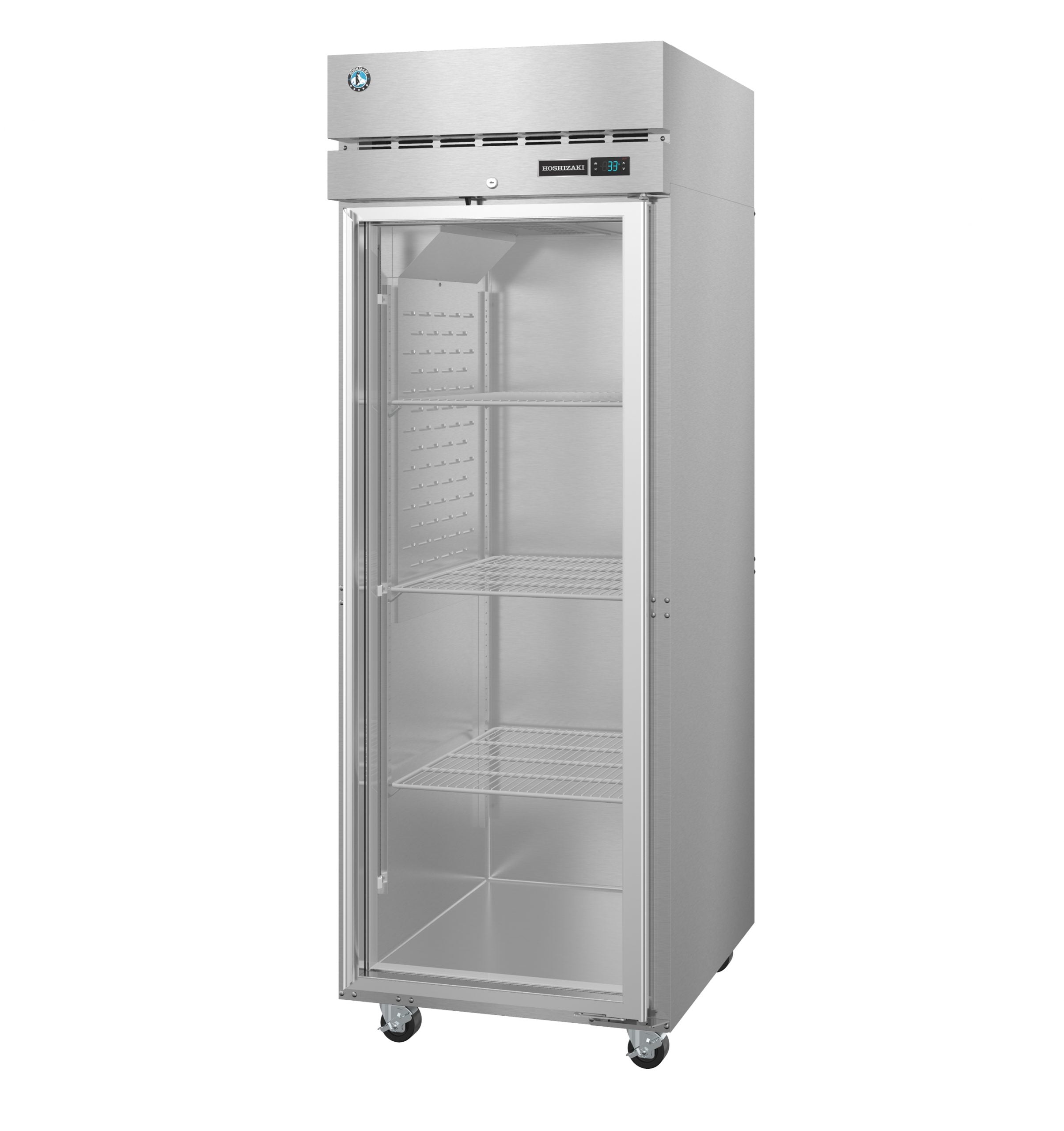Hoshizaki R1A-FG | 28" Wide 1 Glass Door Top Mount Reach-In Refrigerator - R1A-FG
